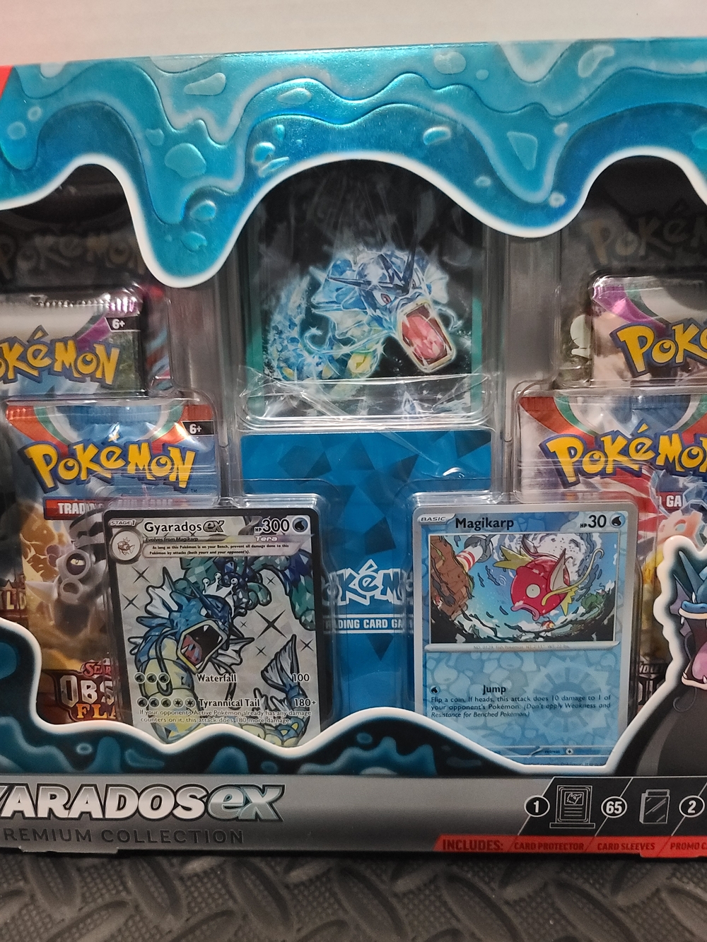 Pokemon Gyarados ex Premium Collection Blue Turquoise Box - Picture 2 of 5